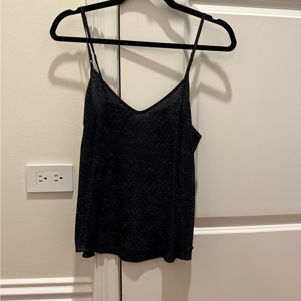 Black Spaghetti Strap Cami Top